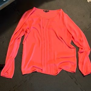 Coral Express blouse long sleeve size small